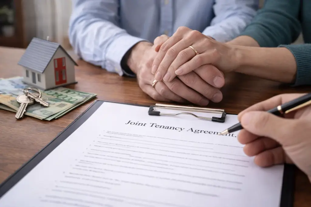 Signing a joint tenancy